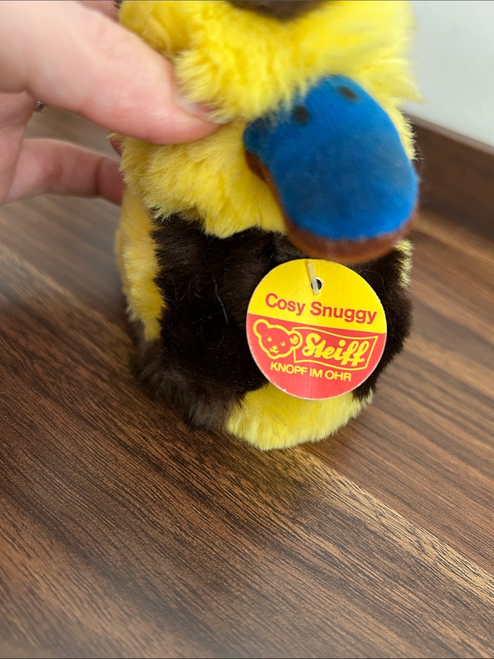 Vintage Steiff “Cosy Snuggy” Plush Duck, 1980s with tags 5381/13 - Picture 5 of 5